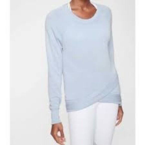 Athleta Serenity Criss Cross Sweatshirt-size Medium - Picture 1 of 8